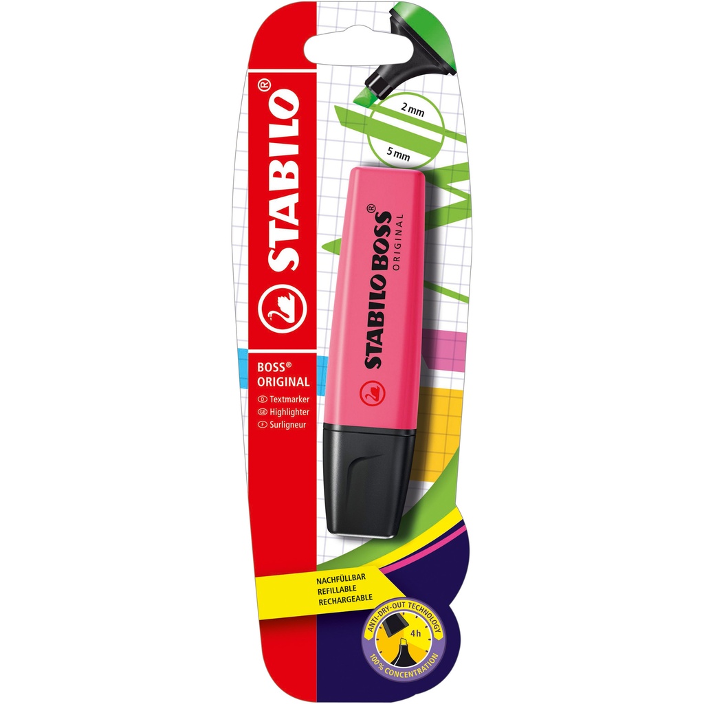 [B-10144-10] Markeerstift STABILO BOSS 70/56 blister roze
