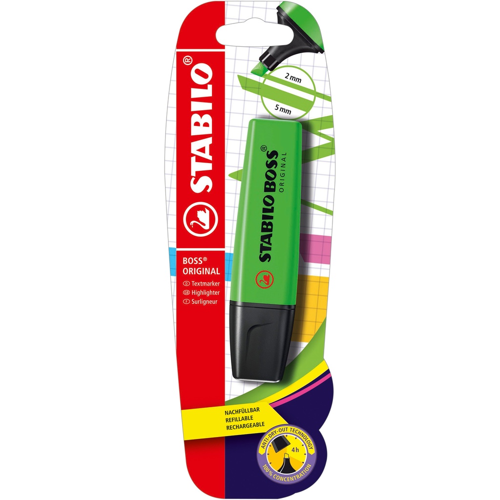 [B-10138-10] Markeerstift STABILO BOSS 70/33 blister groen