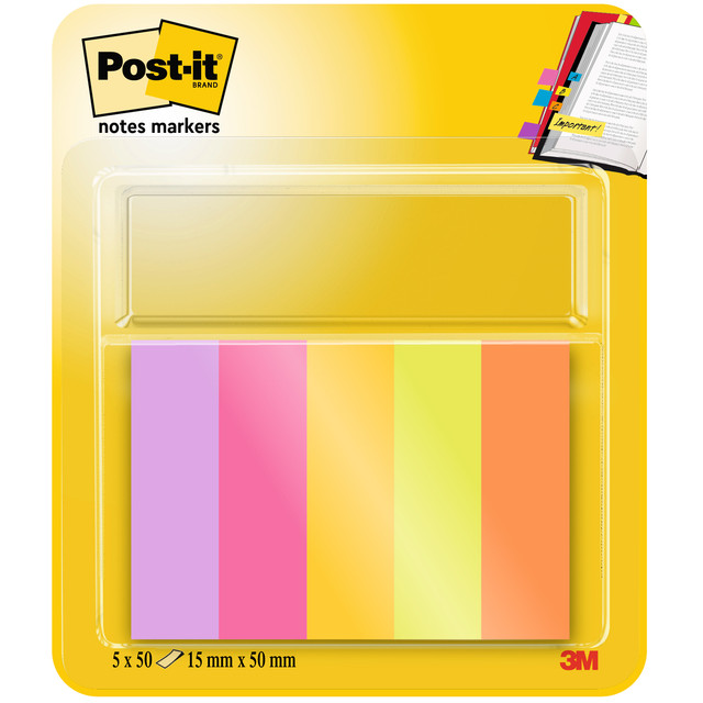 [7100259441] Markeerstrook Post-it 670-5-TFEN 15x50mm Energetic