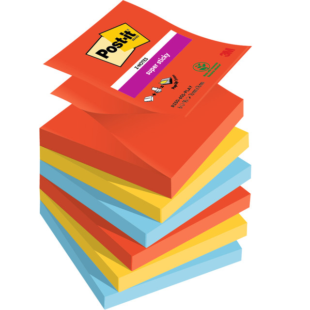 [7100258797] Memoblok Post-it Z-Notes R330 Super Sticky Play