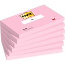 Memoblok Post-it 655 76x127mm gelijnd roze