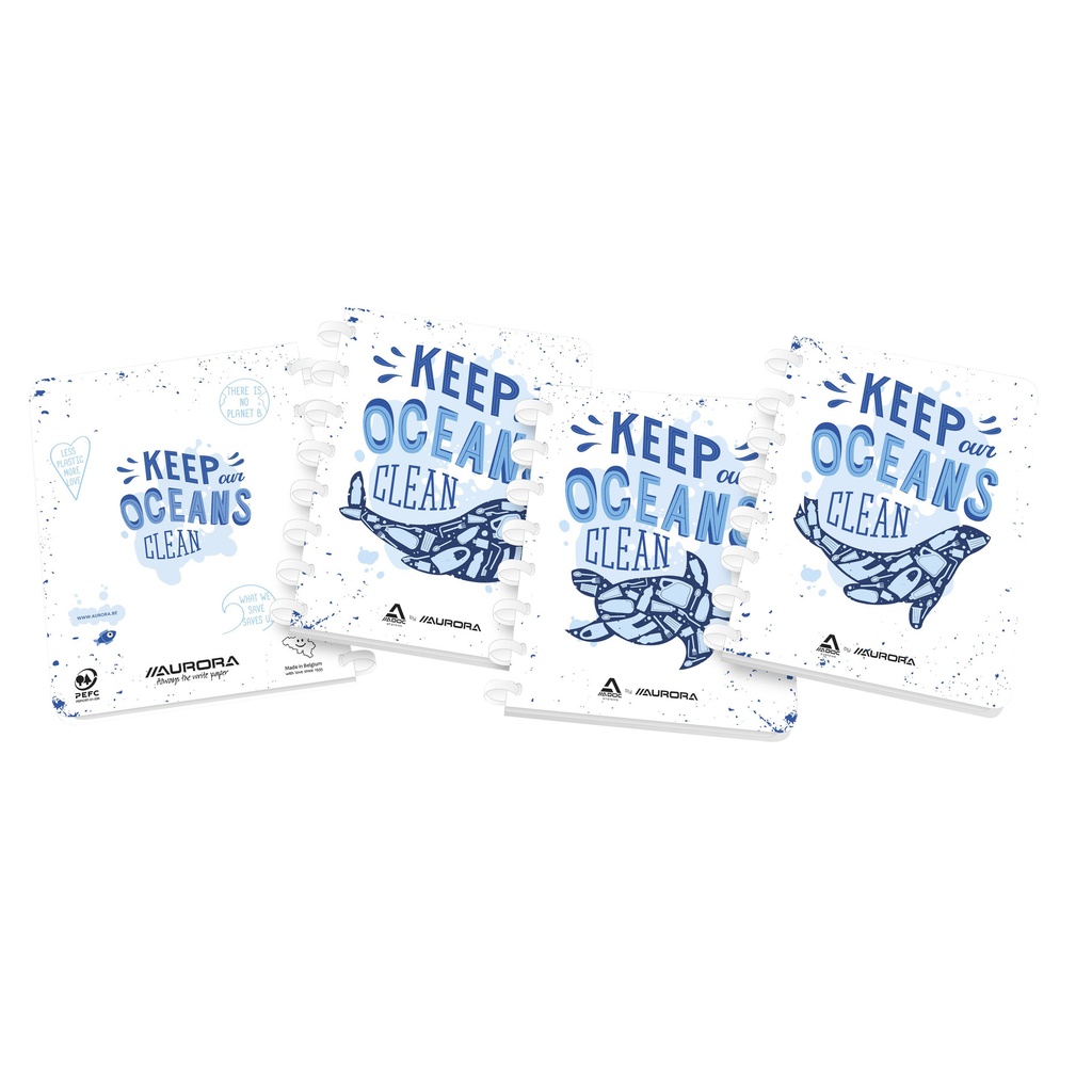 [6011.200] Schrift Adoc Ocean Waste Plastics A4 lijn 144pag