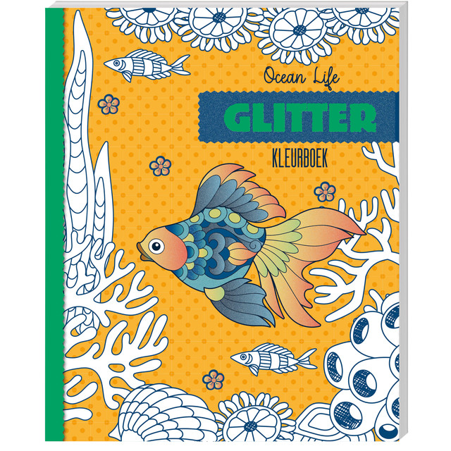 [9789464322804] Kleurboek Interstat Glitter Ocean Life