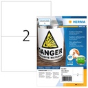 Etiket HERMA 9541 A4 210x148mm weervast folie wt