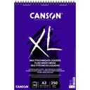 Mixed mediapapier Canson XL 250gr A3 extra wit