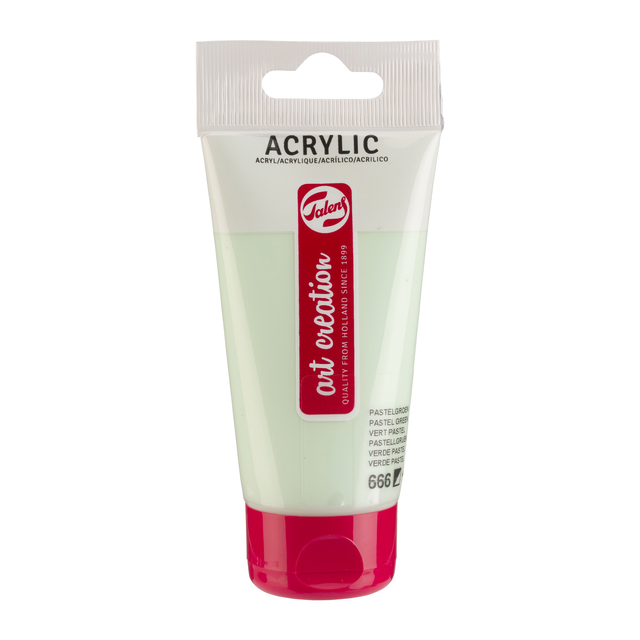 Acrylverf TAC 666 pastelgroen tube 75ml