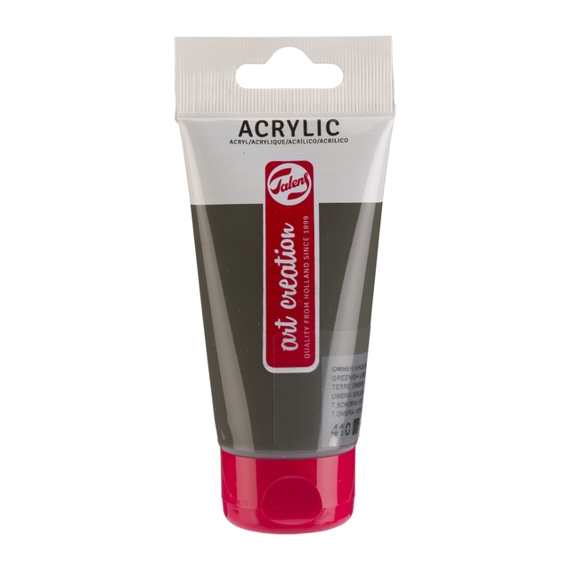 Acrylverf TAC 410 omber groenachtig tube 75ml