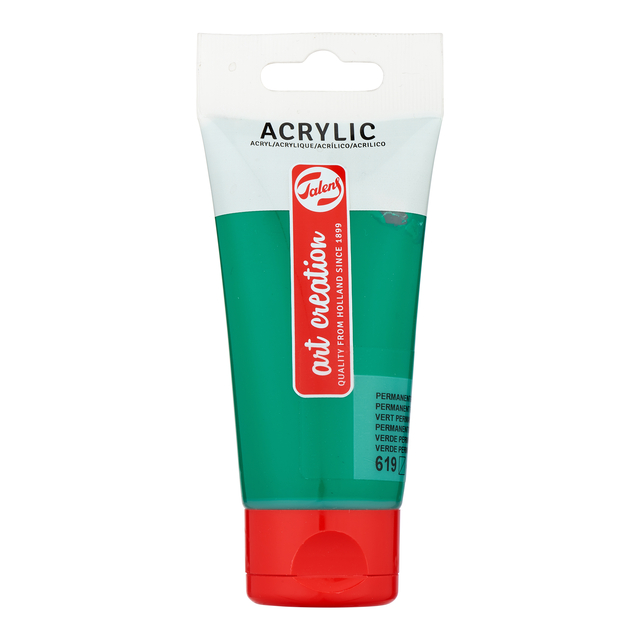 Acrylverf TAC 619 permanentgroen donker tube 75ml