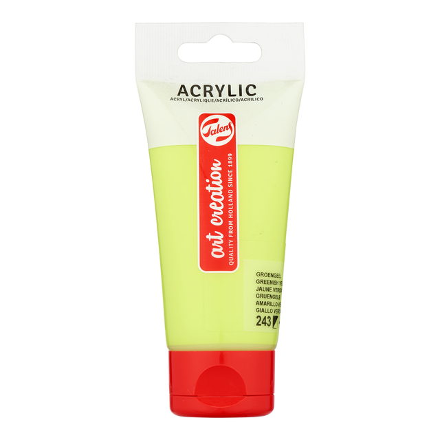 Acrylverf TAC 243 groengeel tube 75ml