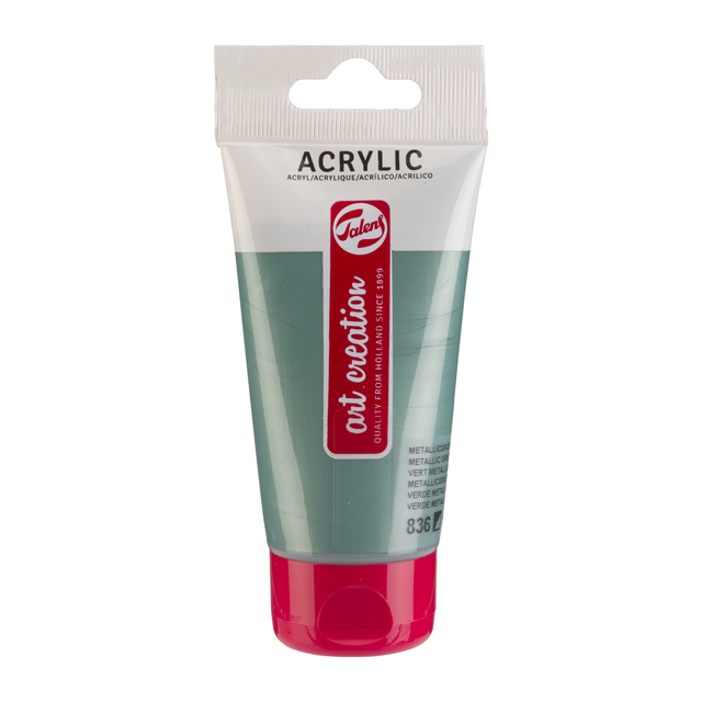 Acrylverf TAC 836 metallicgroen tube 75ml