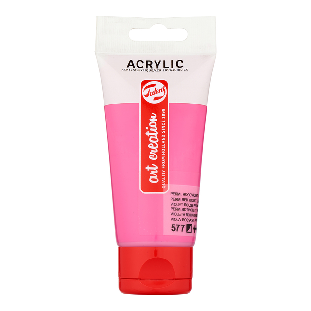 Acrylverf TAC 577 permanentroodviolet licht 75ml