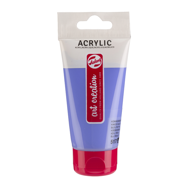 Acrylverf TAC 517 koningsblauw tube 75ml