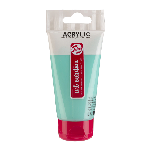 Acrylverf TAC 673 phtalogroen licht tube 75ml