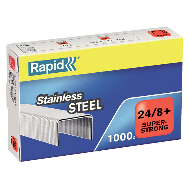 [24858300] Nieten Rapid 24/8 rvs superstrong 1000st