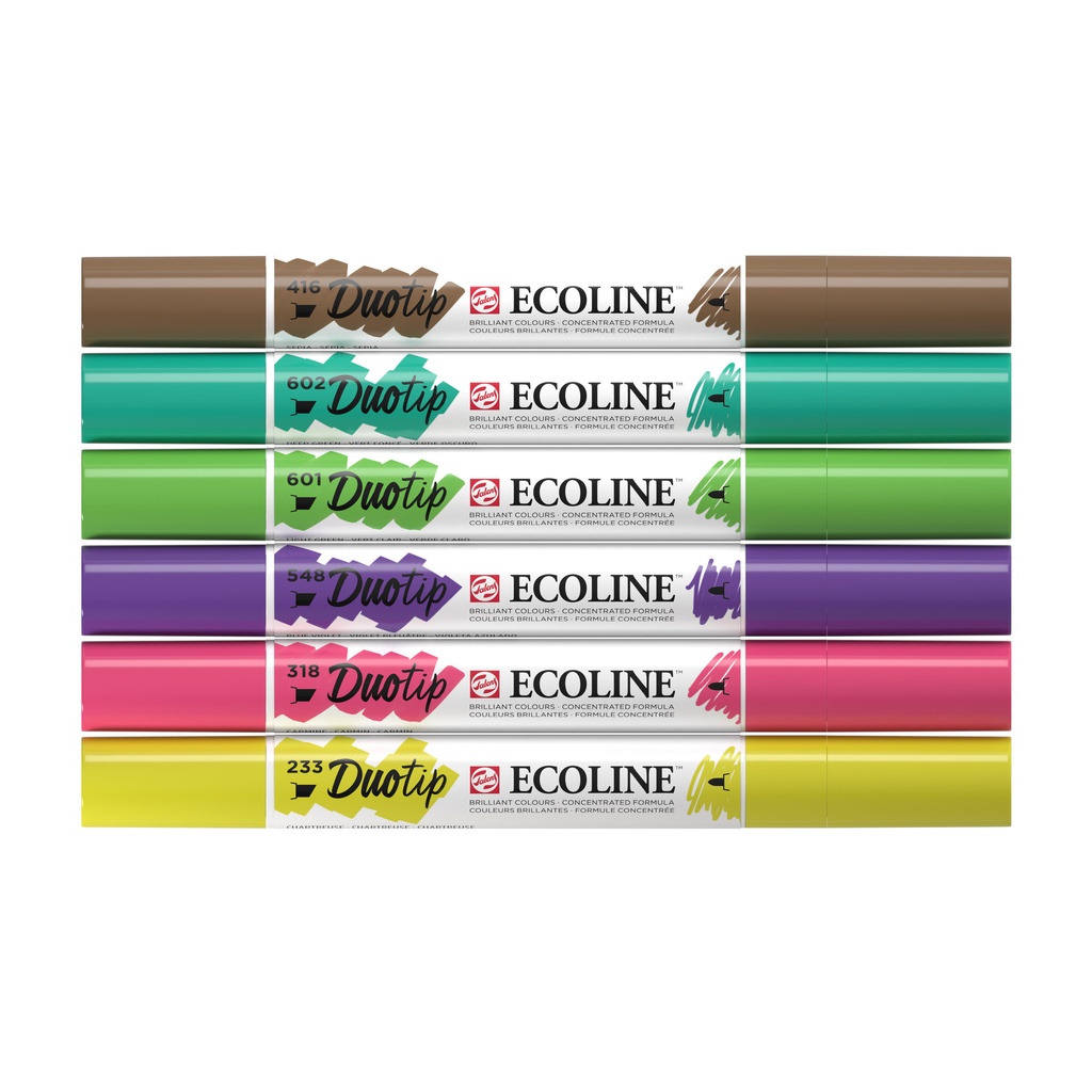 Duotip Talens Ecoline set 6 stuks botanisch