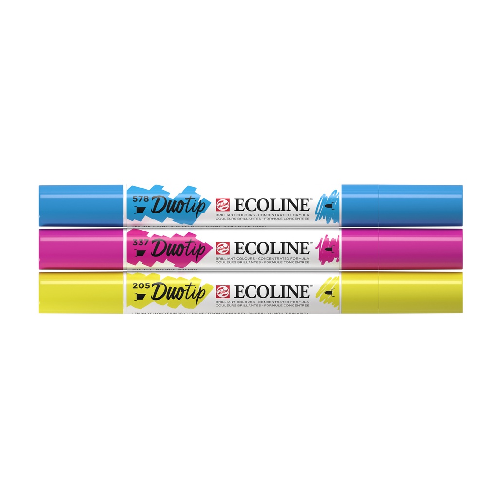 Duotip Talens Ecoline set 3 stuks primair