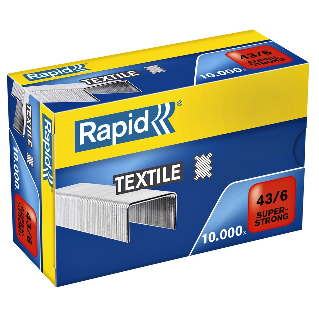 [24872200] Nieten Rapid 43/6 Textiel super strong 10.000st