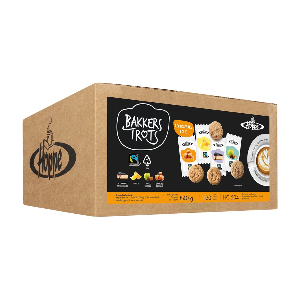 [HC504] Koekjes Hoppe Bakkers Trots fairtrade koekjesmix
