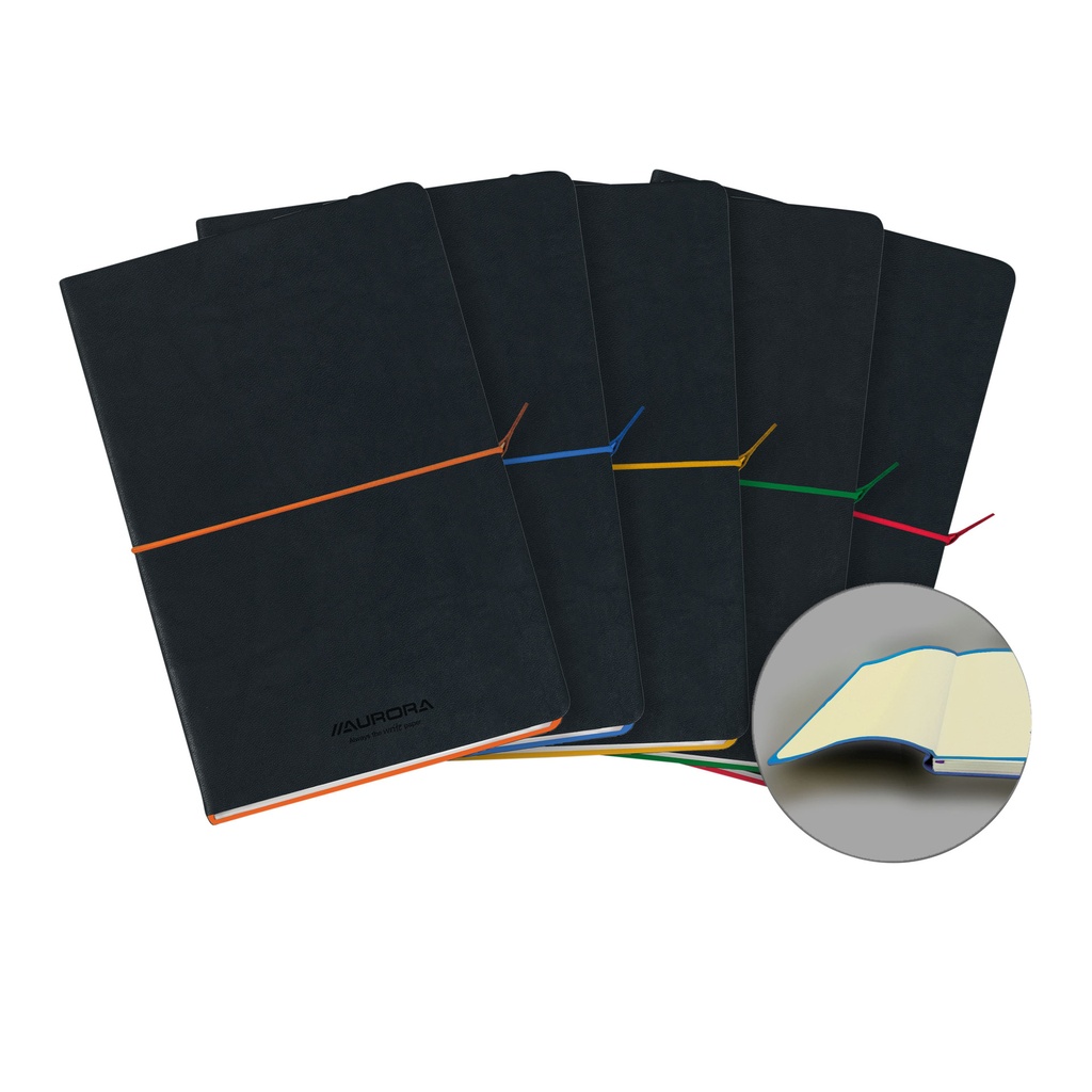 [2396TES] Notitieboek Aurora Tesoro A5 100blz lijn 80gr ass