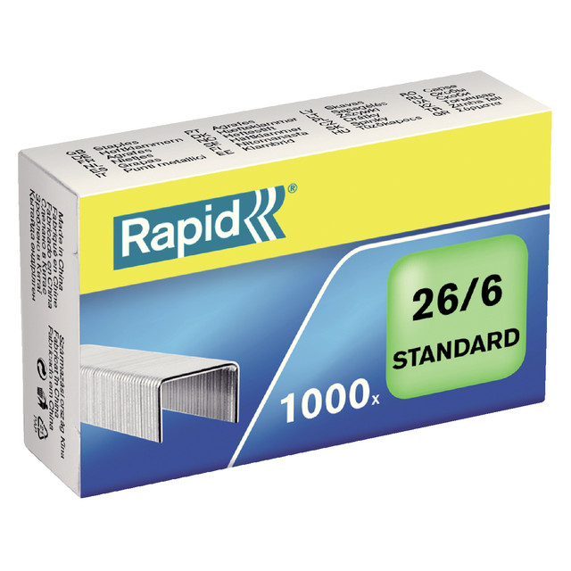 [24861300] Nieten Rapid standaard 26/6 gegalv 1000st