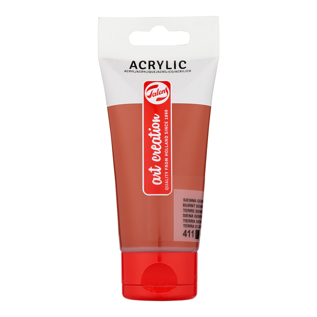 Acrylverf TAC 411 sienna gebrand tube 75ml