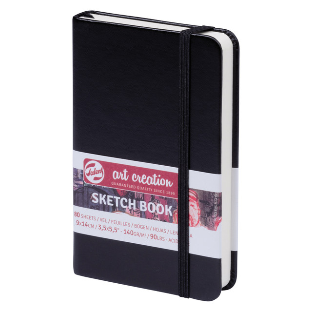 [9314001M] Schetsboek Talens Art Creation 90x140mm zwart