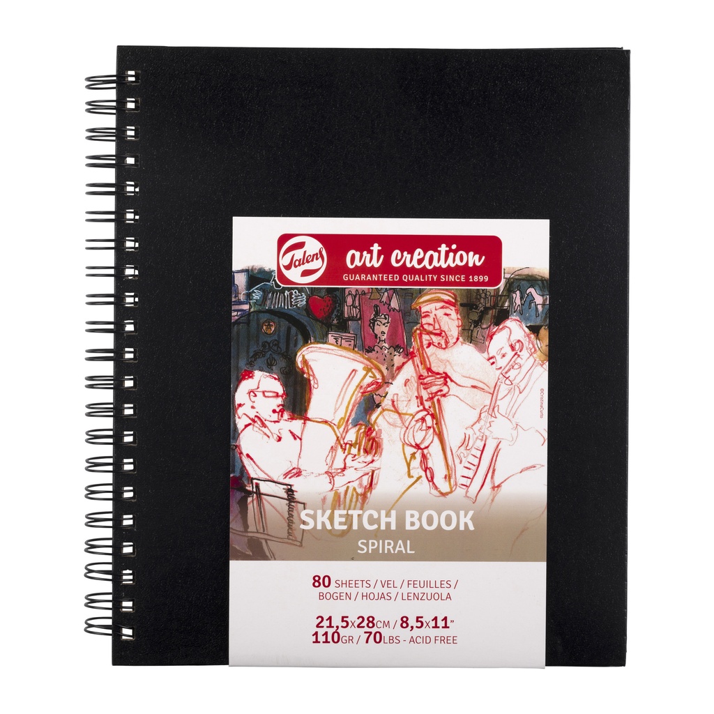 [9313212M] Schetsboek Talens Art Creation 210x280mm zwart