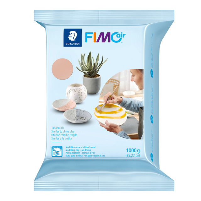 [8101-43] Boetseerklei Staedtler Fimo air 1kg lichtrtoze