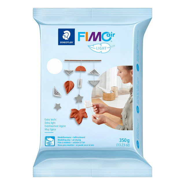 [8130-0] Boetseerklei Staedtler Fimo air light 350gr wit