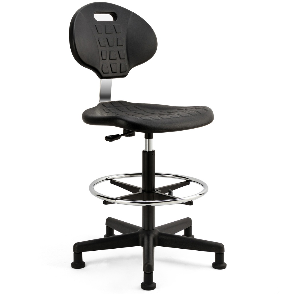 [19.TAR.003.ZW] Werkstoel Euroseats Tarente Large zwart