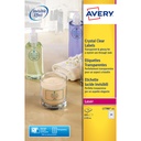 Etiket Avery L7780-25 rond 40mm transparant 600st