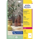 Etiket Avery L7784-25 210x297mm transparant 25st