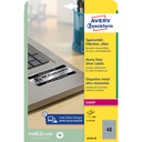 Etiket Avery L6129-20 rond 30mm zilver 960st