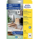 Etiket Avery LR3657-10 48.5x25.4 recycle wit 400st