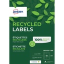 Etiket Avery LR7173-100 99.1x57 recycled wt 1000st