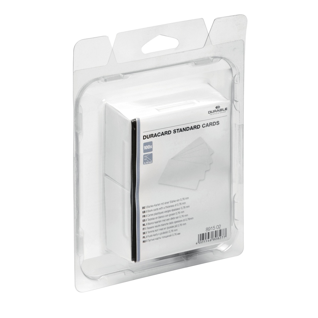 [891502] Kunststof kaarten Duracard 0.76mm