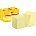 Memoblok Post-it 622 Super Sticky 47.6x47.6mm geel