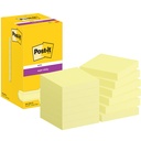 Memoblok Post-it 654 Super Sticky 76x76mm geel
