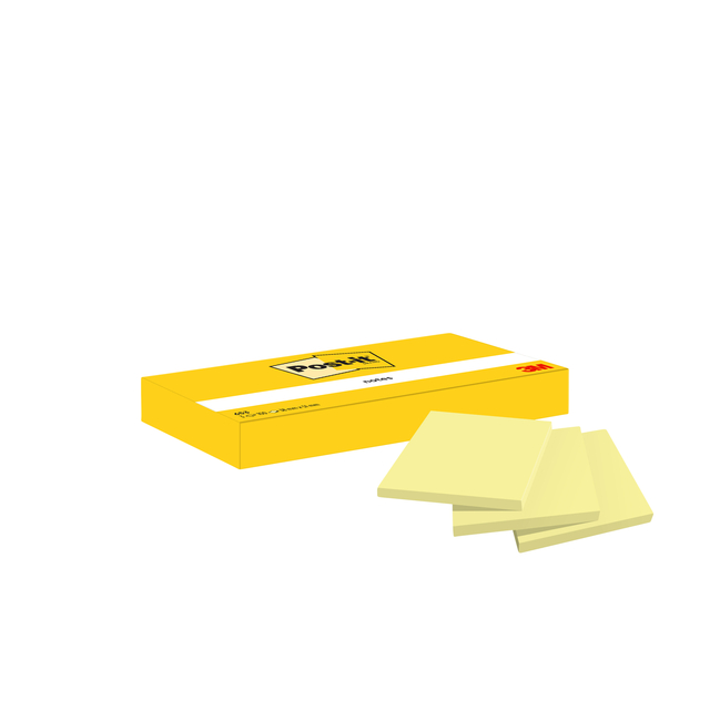 [7100296172] Memoblok Post-it 653 38x51mm geel