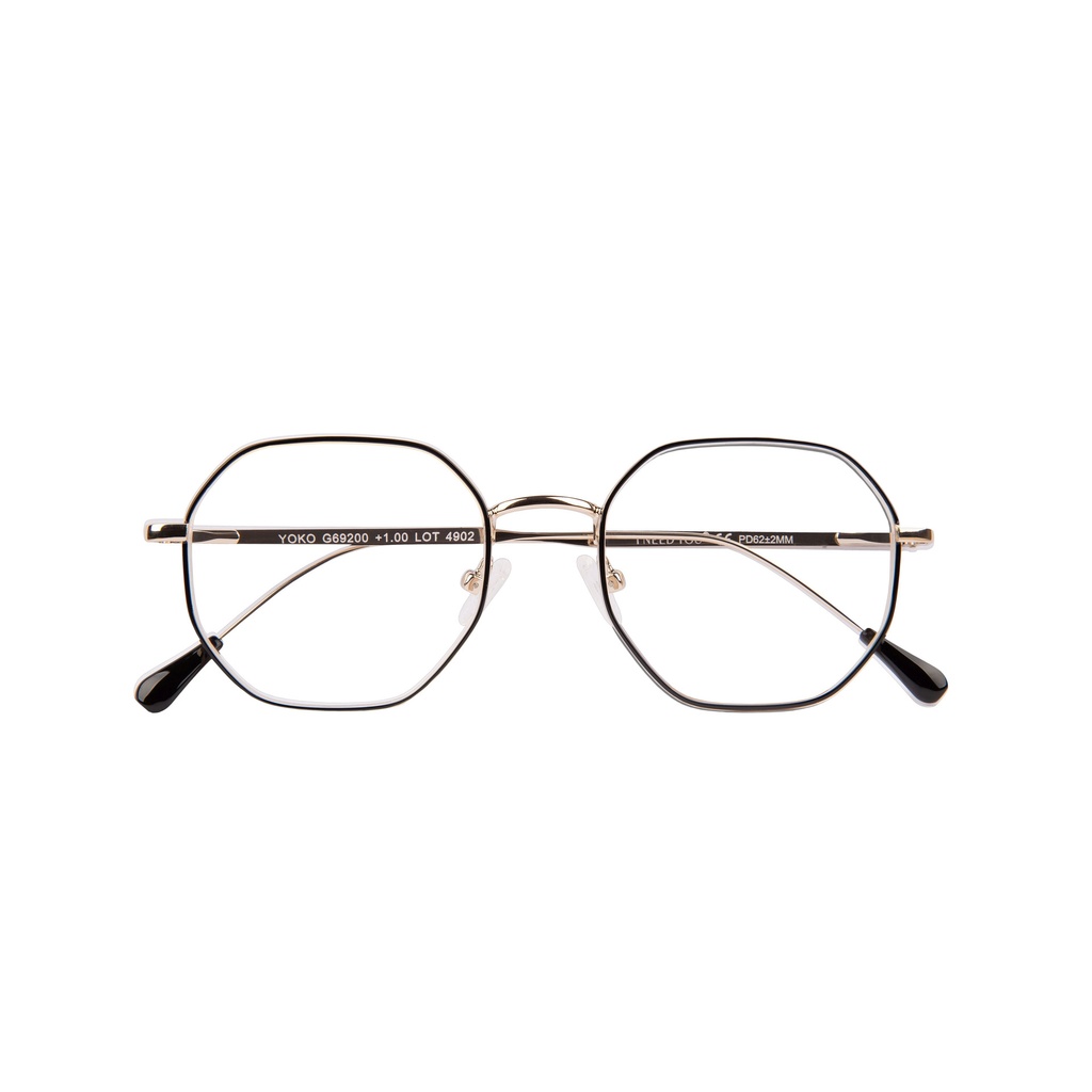 Leesbril I Need You +2.00dpt Yoko zwart-goud