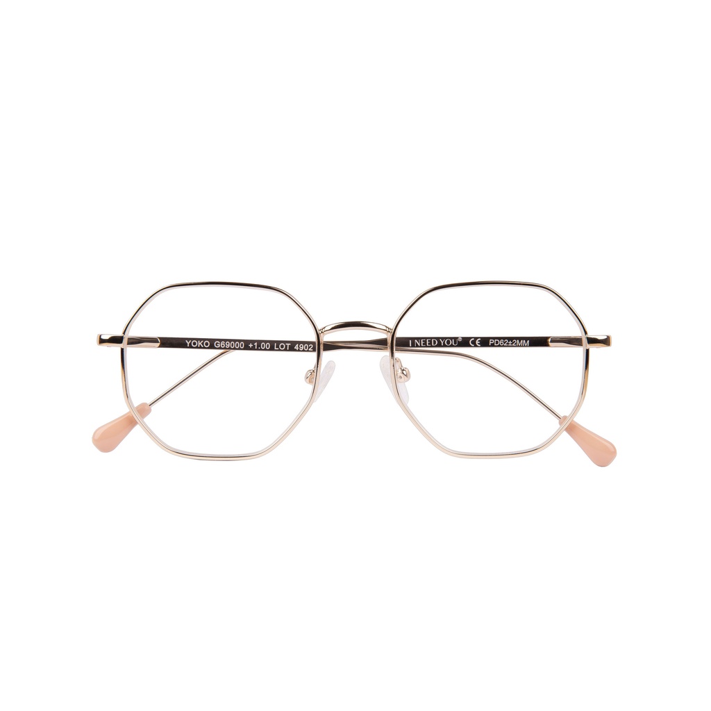 Leesbril I Need You +3.00dpt Yoko goud