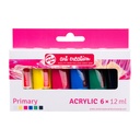 Acrylverf TAC Primary 12ml set 6 kleuren