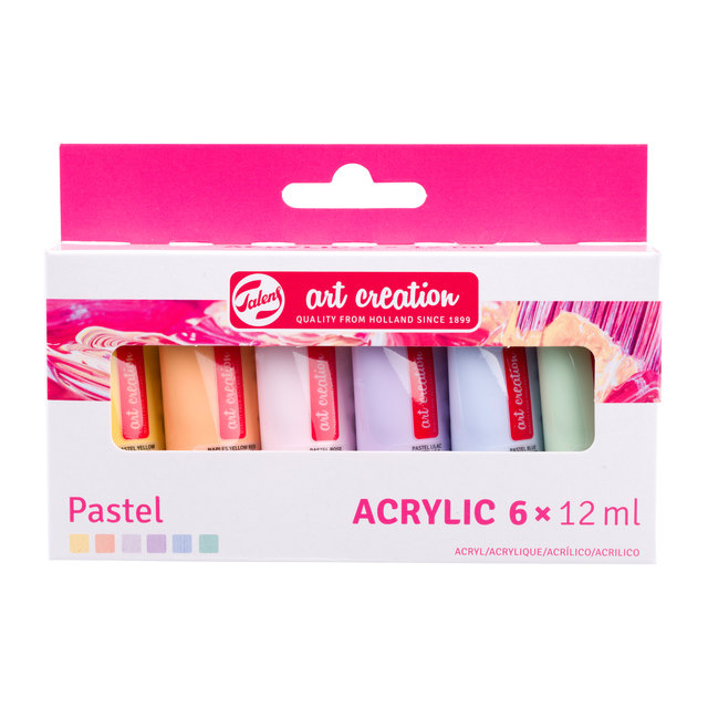Acrylverf Talens Art Creation 12ml 6st pastel ass