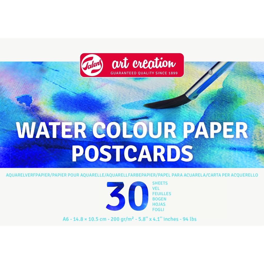 Aquarelverfpapier TAC 200gr A6 blauw