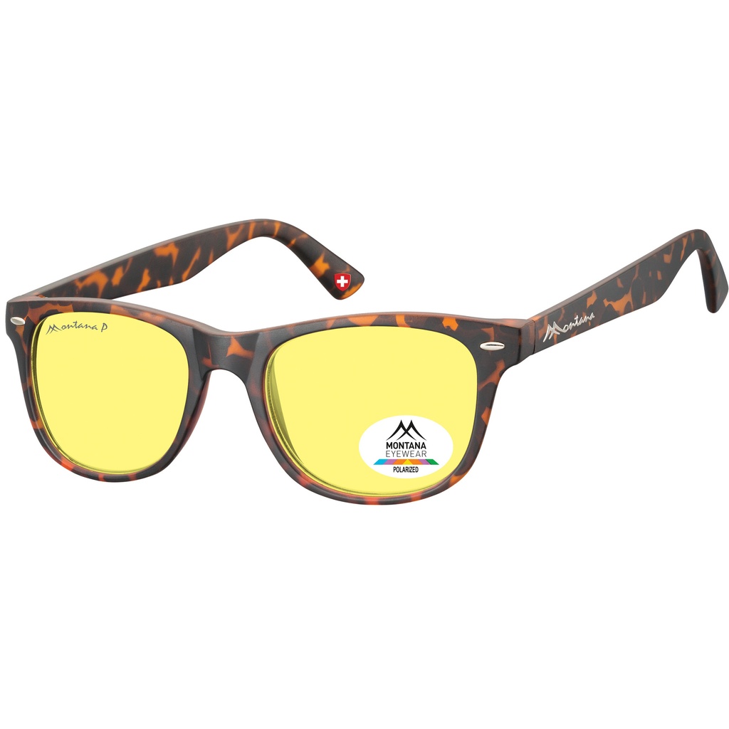 [MP10YA] Zonnebril Montana met geel polar glas turtle