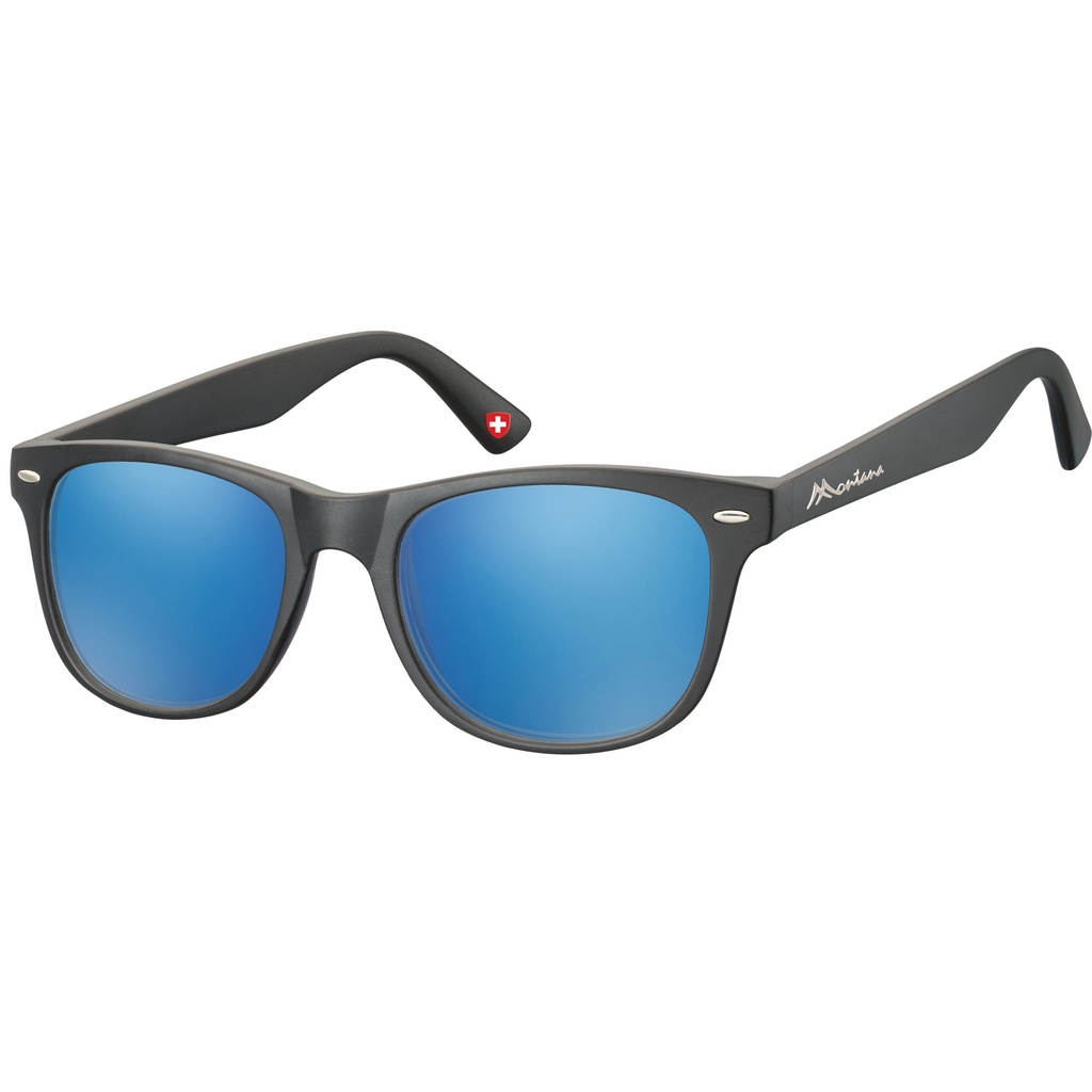 [MS10] Zonnebril Montana met Revo blauw glas zwart