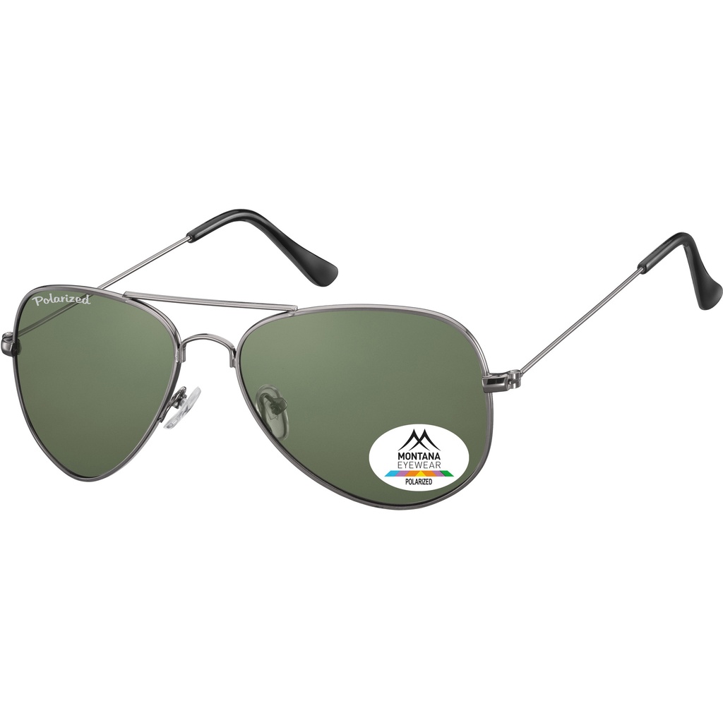 [MP94C] Zonnebril Montana groen G15 polar glas staalk