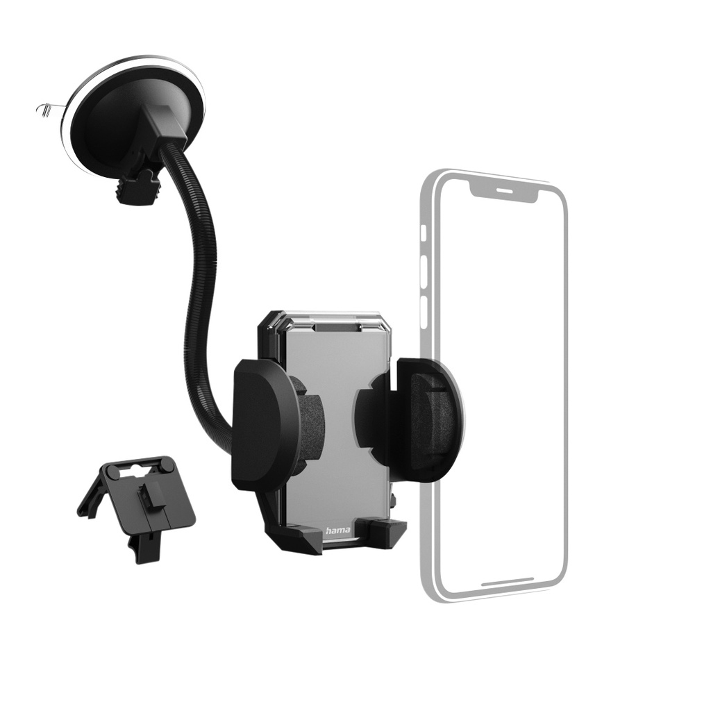 [00201521] Smartphonehouder Hama 2-in-1 voor de auto