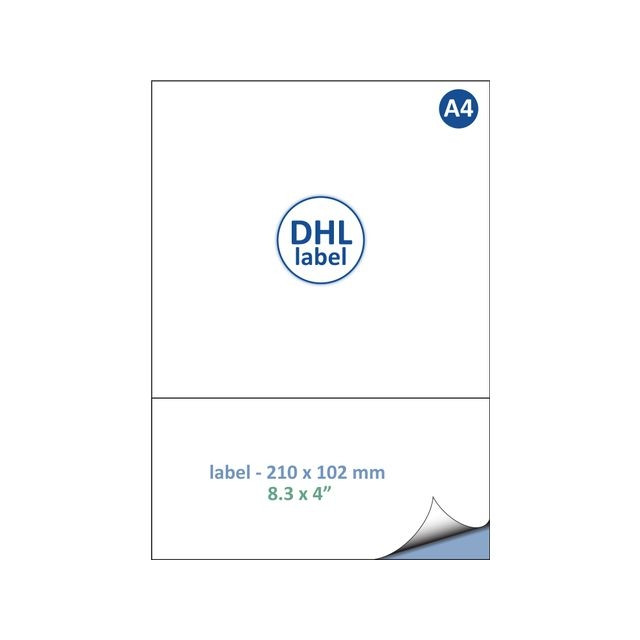 Label Dhl IEZZY A4 1.000 210x102mm