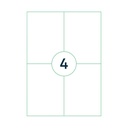 Etiket Qbasic A4 1.000 vel 105x148mm 4000 labels